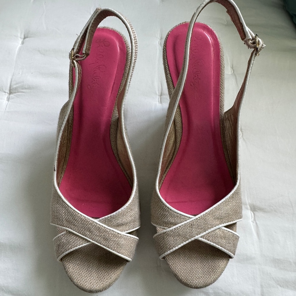 Lilly Pulitzer Krisie Wedge, size 7M